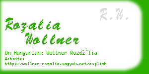 rozalia wollner business card